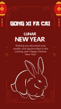 Gong Xi Fa Cai История на Instagram template
