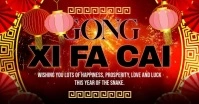 Gong Xi Fa Cai Greetings Facebook Shared Image template