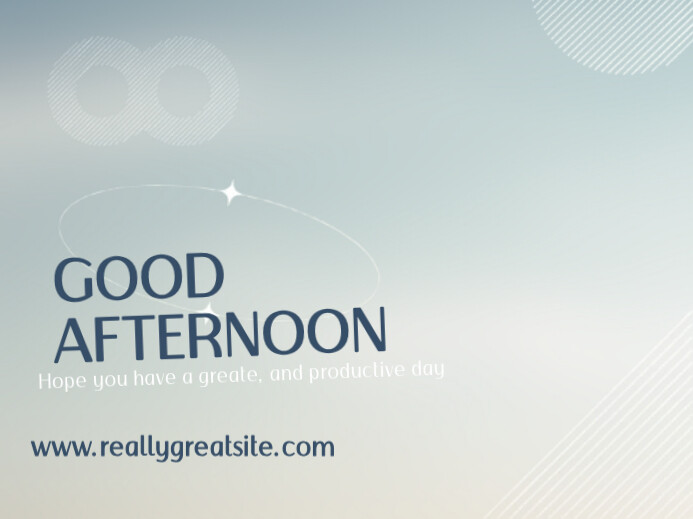 good afternoon Yard Sign template