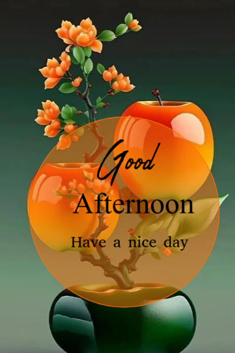 good afternoon Poster template