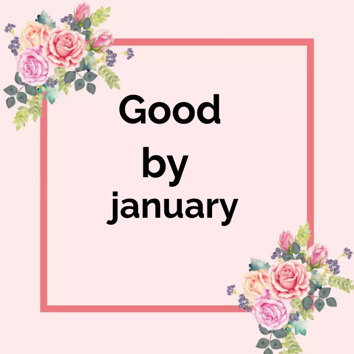 Good by january template online getting card | PosterMyWall