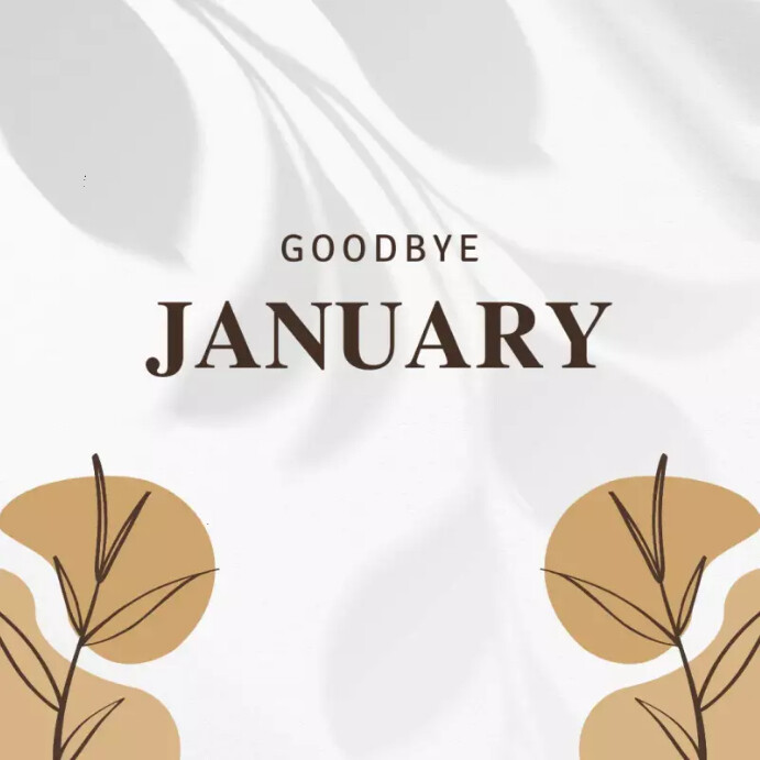 Good by january template online getting card | PosterMyWall