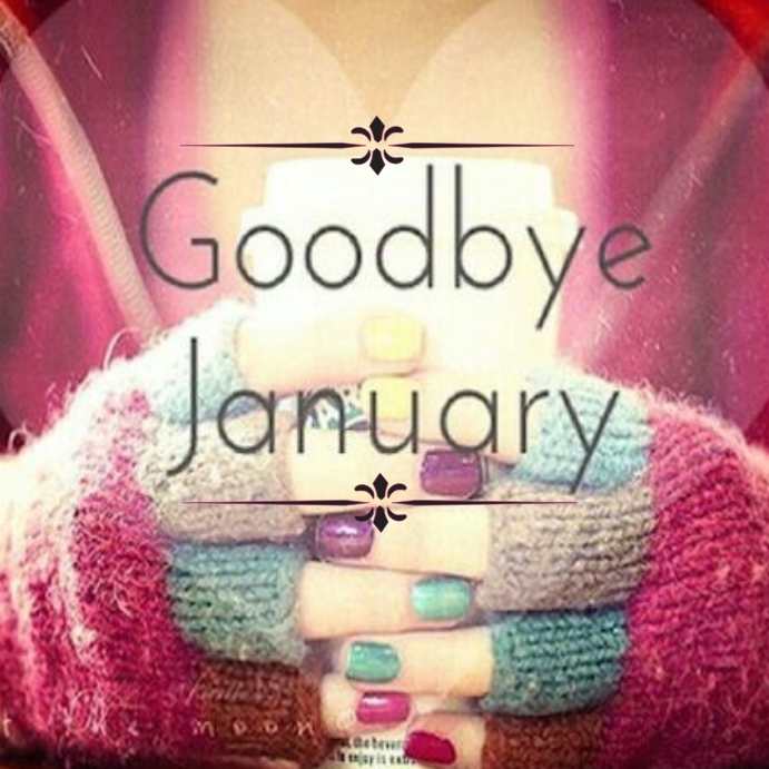 Goodbye January Icon Good Bye January Instagaram Post Template | PosterMyWall