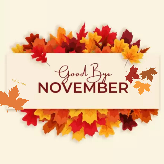Goodbye November Graphics Copy of Good bye November Instagram post | PosterMyWall