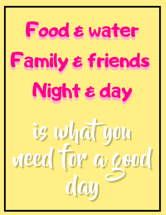 Good Day Sample Good day Template | PosterMyWall