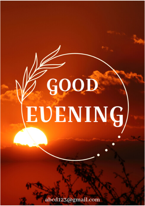 GOOD EVENING Template | PosterMyWall