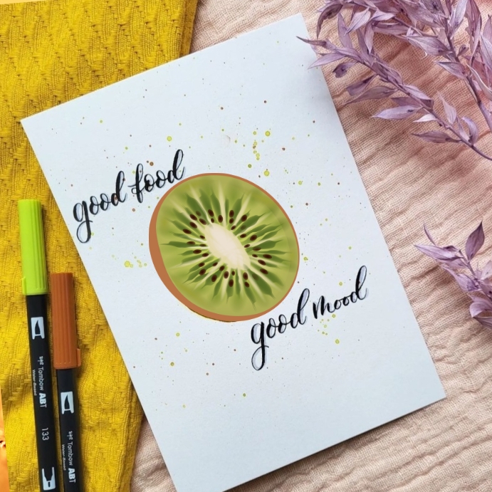good food good mood Instagram Post template