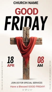 good friday,easter friday,easter worship Instagram Story template