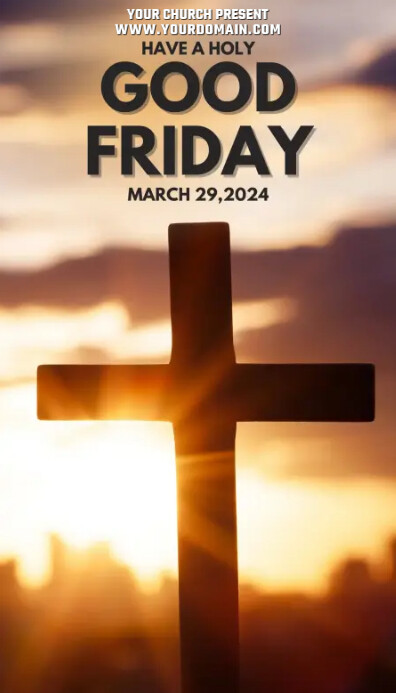 Good Friday (2) Wizytówka template