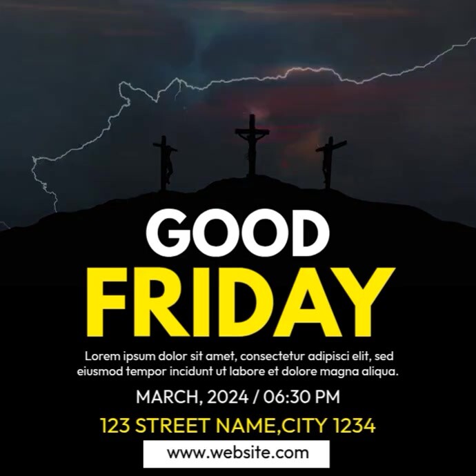 Good Friday Ads Template | PosterMyWall