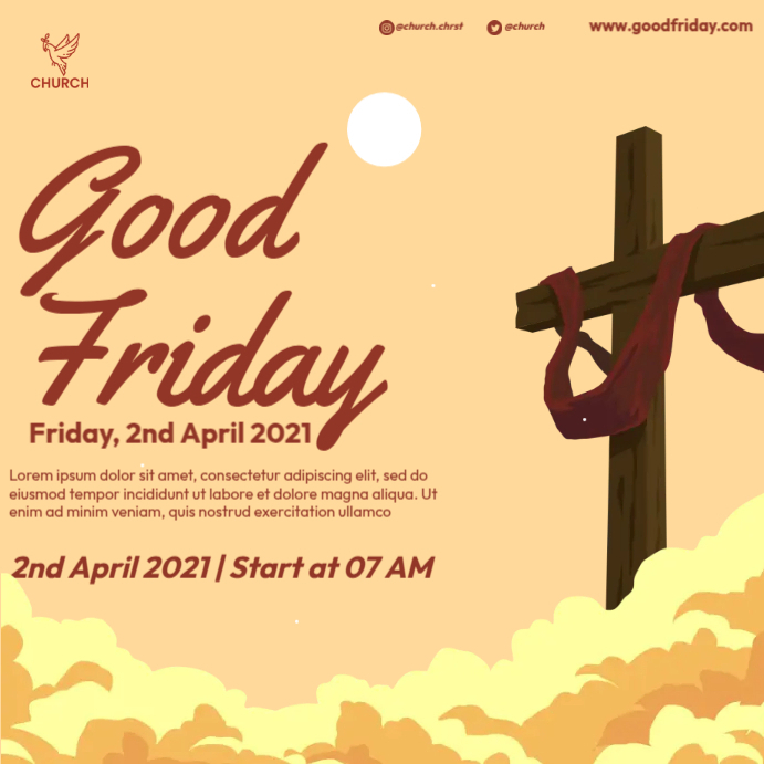 Good Friday Ads Template | PosterMyWall