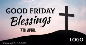 Good Friday Blessing / Easter Worship Church Imagen Compartida en Facebook template