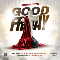 Good Friday Church Event Instagram Post Video template