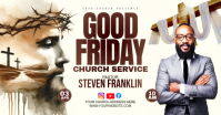 Good Friday church flyer Facebook Shared Image template