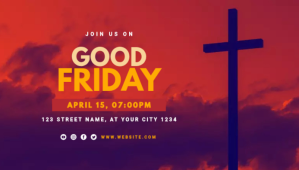 good friday church flyer Koptekst blog template