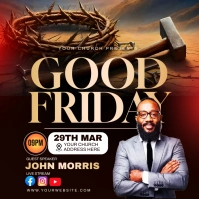 GOOD FRIDAY CHURCH FLYER Instagram Post template