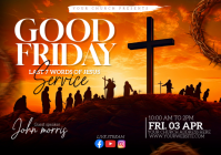 good friday church flyer A1 template