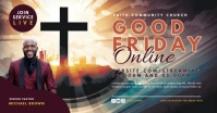 good friday church service Image partagée Facebook template