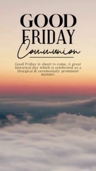 Good Friday Communion Instagram Story template