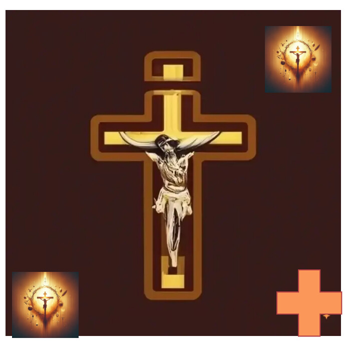 Good Friday cross Instagram Post template