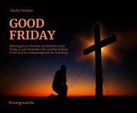 Good Friday Medium Rectangle template