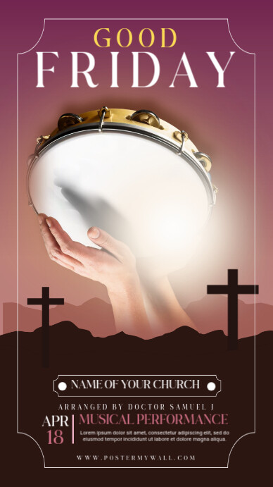 Good Friday Instagram-verhaal template