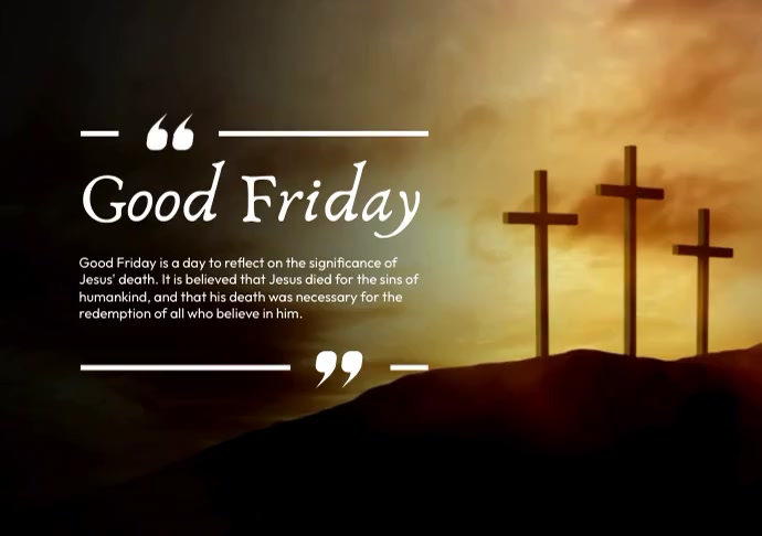 Good Friday Template PosterMyWall