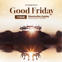 good friday Instagram Post template