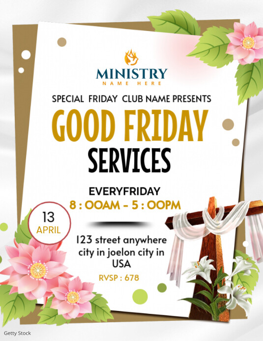 good friday Template | PosterMyWall