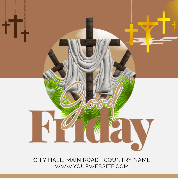 GOOD FRIDAY Template | PosterMyWall