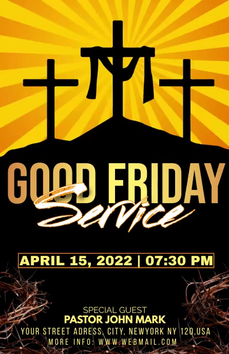Good Friday Template PosterMyWall