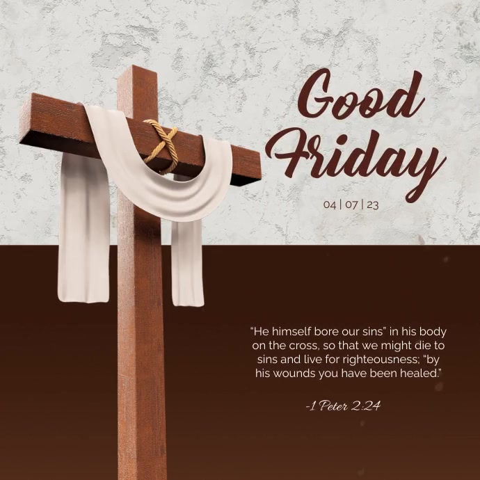 Good Friday Template | PosterMyWall