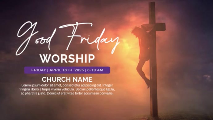 Good Friday Digital Display Template | PosterMyWall