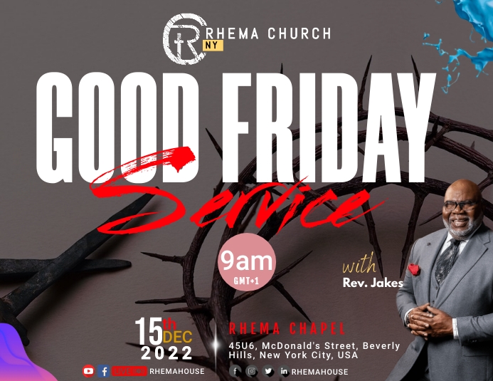 Good Friday Template | PosterMyWall