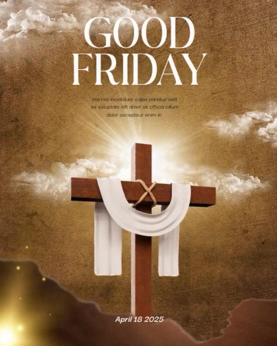 good friday Instagram Portrait template