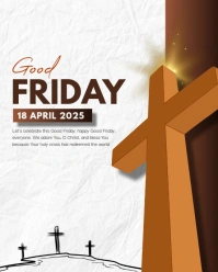 good friday Instagram Portrait template