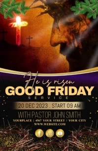 good friday Halbe Seite breit template