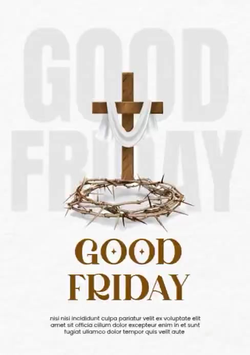 Good friday Template | PosterMyWall