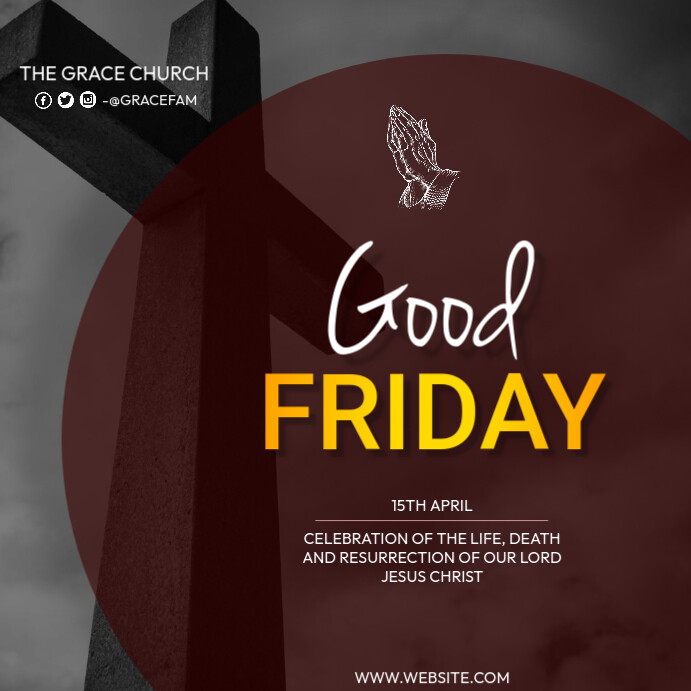 good friday Template | PosterMyWall