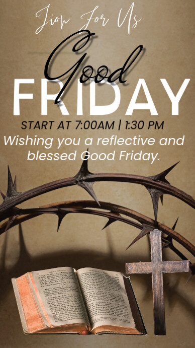 good Friday Template | PosterMyWall