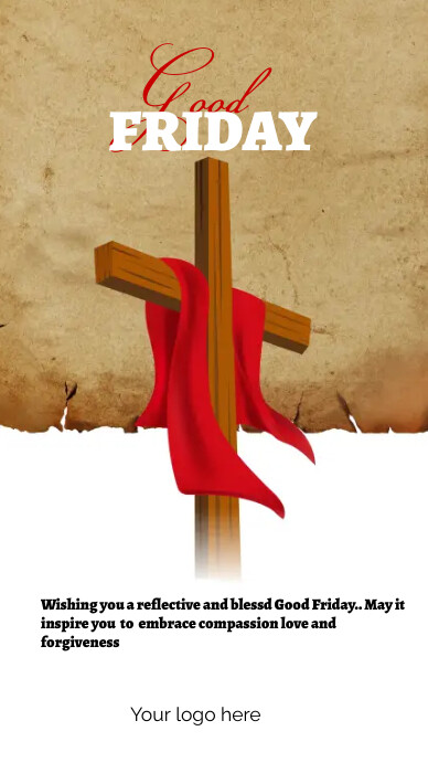 Good Friday Program Graphics Good Friday Template | PosterMyWall