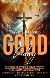 good friday Tabloide template
