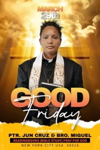 Good Friday Poster template