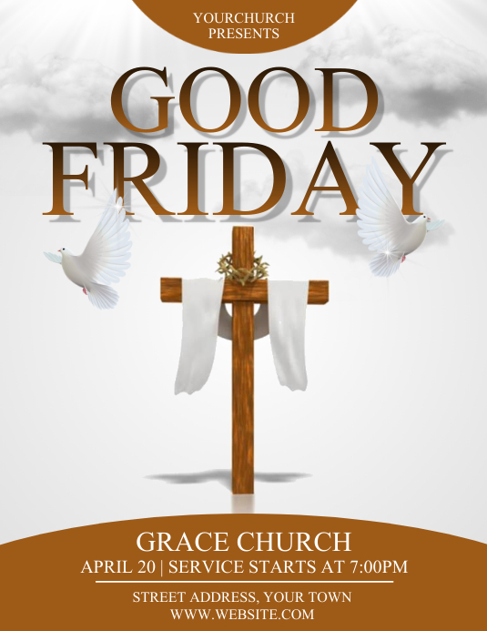 GOOD FRIDAY Template | PosterMyWall