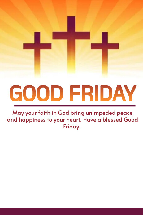 Good Friday Template PosterMyWall