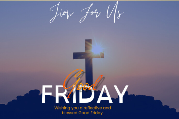 good Friday Poster template