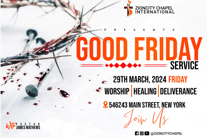 Good friday Poster template