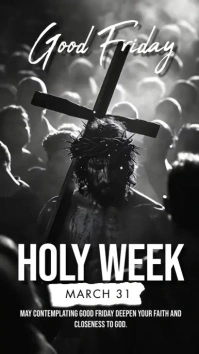 Good Friday Digital Display (9:16) template