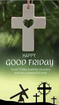 Good Friday Digital Display (9:16) template
