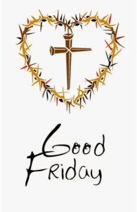 Good friday design Half Page Wide template